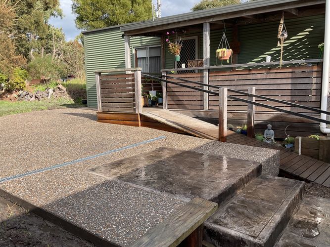 Concrete driveway by Reinforced Concrete Gippsland